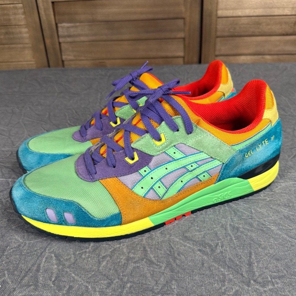 ASICS Sneakers Mens 13 Gel-Lyte III OG Tourmaline Multi-Color 1201A429